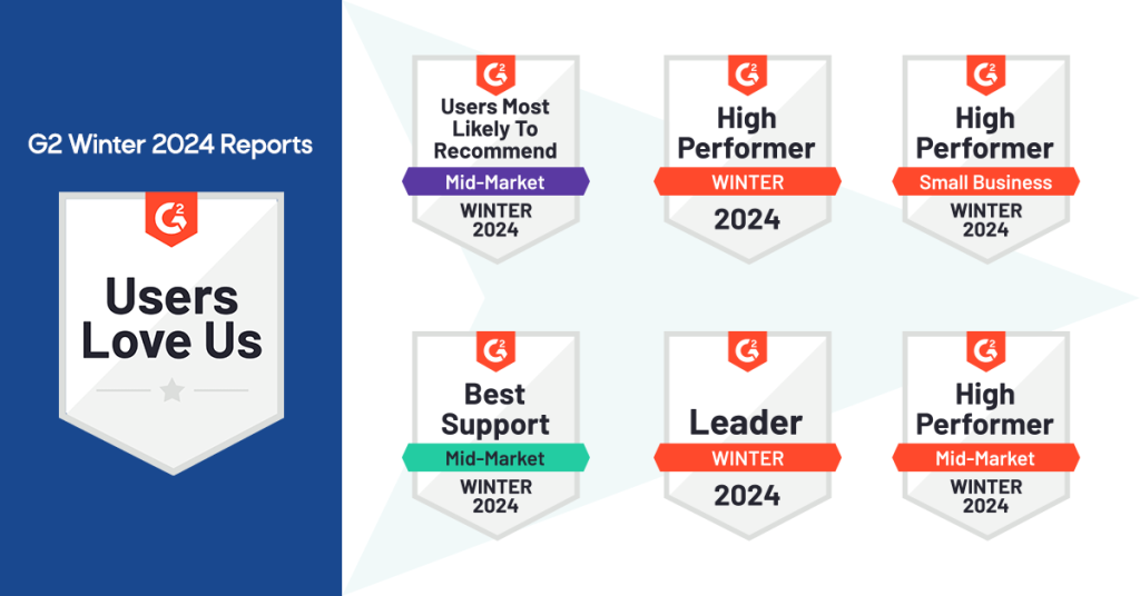 Recruiting Software Awards G2 Winter 2024 - PCR is the most recommended staffing software