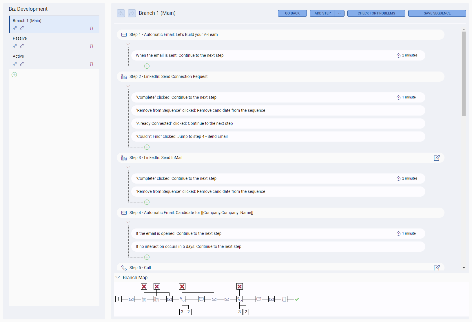Recruitment Workflow Automation with Sequencing